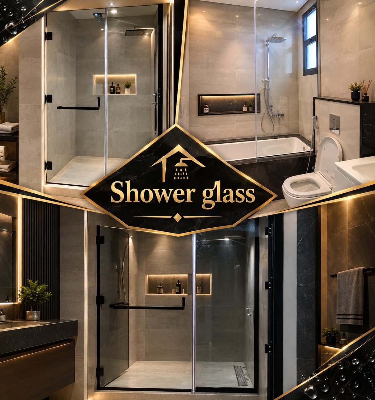 Shower Glass — Frameless shower enclosures